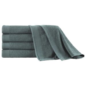 VidaXL Sauna Towels 5 pcs Cotton 450 gsm 80x200 cm Green