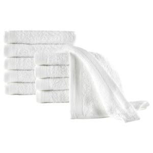 VidaXL Guest Towels 10 pcs Cotton 450 gsm 30x50 cm White