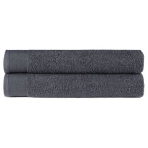 VidaXL Shower Towel Set 2 pcs Cotton 450 gsm 70x140 cm Anthracite