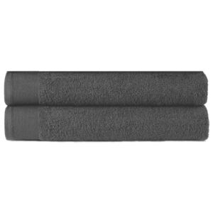 VidaXL Hand Towels 2 pcs Cotton 450 gsm 50x100 cm Black