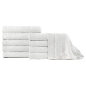 VidaXL Bath Towels 10 pcs Cotton 350 gsm 100x150 cm White