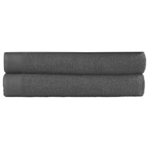 VidaXL Bath Towel Set 2 pcs Cotton 450 gsm 100x150 cm Black
