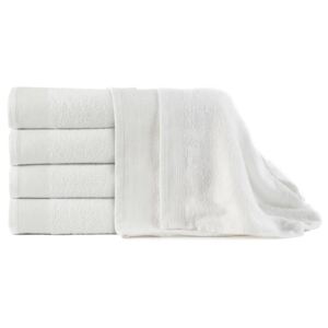 VidaXL Bath Towels 5 pcs Cotton 450 gsm 100x150 cm White