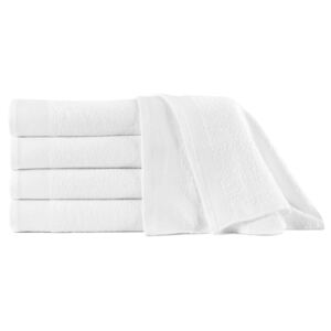 VidaXL Shower Towels 5 pcs Cotton 450 gsm 70x140 cm White