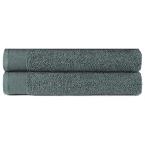 VidaXL Hand Towels 2 pcs Cotton 450 gsm 50x100cm Green