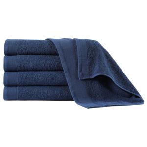 VidaXL Hand Towels 5 pcs Cotton 450 gsm 50x100 cm Navy