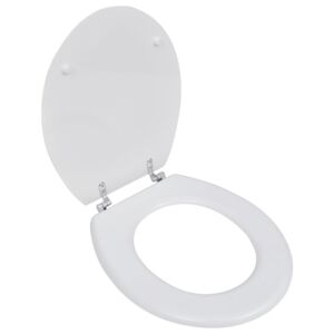 VidaXL WC Toilet Seat MDF Lid Simple Design White
