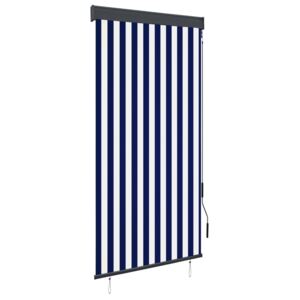 VidaXL Outdoor Roller Blind 100x250 cm Blue and White