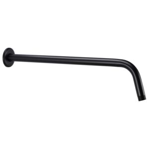 VidaXL Shower Support Arm Round Stainless Steel 201 Black 40 cm