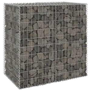 VidaXL Gabion Wall with Covers Galvanised Steel 100x60x100 cm