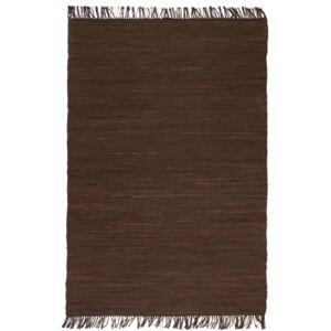 VidaXL Hand-woven Chindi Rug Cotton 120x170 cm Brown