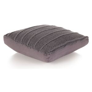 VidaXL Floor Cushion Square Knitted Cotton 60x60 cm Grey