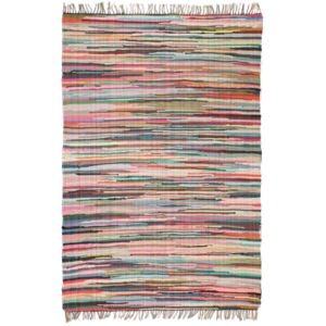 VidaXL Hand-woven Chindi Rug Cotton 120x170 cm Multicolour