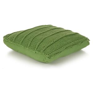 VidaXL Floor Cushion Square Knitted Cotton 60x60 cm Green