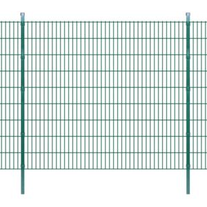 VidaXL 2D Garden Fence Panels & Posts 2008x1830 mm 6 m Green
