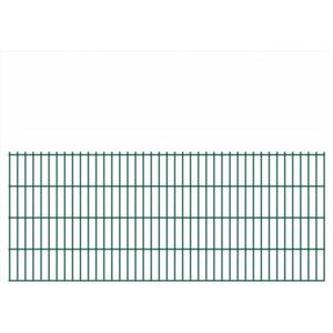 VidaXL 2D Garden Fence Panels 2.008x0.83 m 12 m (Total Length) Green