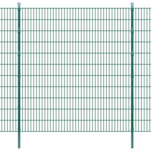 VidaXL 2D Garden Fence Panels & Posts 2008x2230 mm 4 m Green