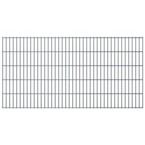 VidaXL 2D Garden Fence Panels 2.008x1.03 m 12 m (Total Length) Grey