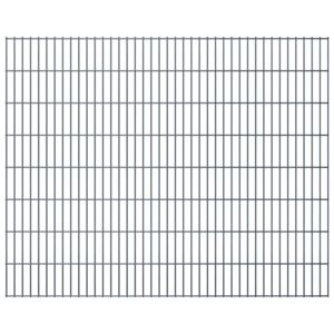 VidaXL 2D Garden Fence Panels 2.008x1.63 m 6 m (Total Length) Grey