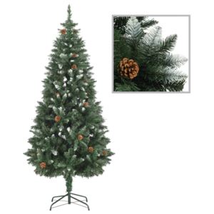 VidaXL Artificial Christmas Tree with Pine Cones and White Glitter 180 cm