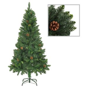 VidaXL Artificial Christmas Tree with Pine Cones Green 150 cm