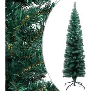 VidaXL Slim Artificial Christmas Tree with Stand Green 150 cm PVC