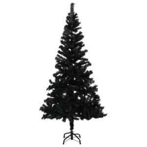 VidaXL Artificial Christmas Tree with Stand Black 150 cm PVC