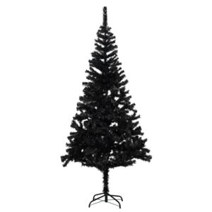 VidaXL Artificial Christmas Tree with Stand Black 210 cm PVC