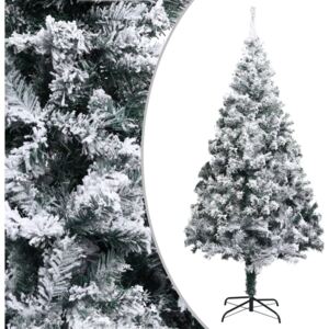 VidaXL Artificial Christmas Tree with Flocked Snow Green 180 cm PVC