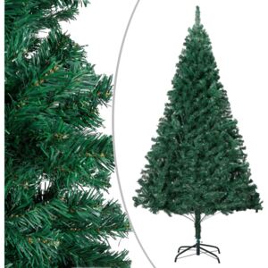 VidaXL Artificial Christmas Tree with Thick Branches Green 210 cm PVC