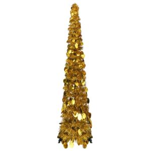 VidaXL Pop-up Artificial Christmas Tree Gold 120 cm PET