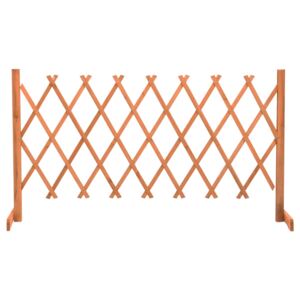 VidaXL Garden Trellis Fence Orange 150x80 cm Solid Firwood
