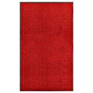 VidaXL Doormat Washable Red 90x150 cm