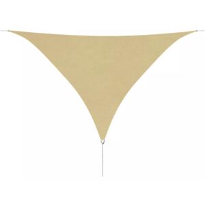 VidaXL Sunshade Sail Oxford Fabric Triangular 3.6x3.6x3.6 m Beige