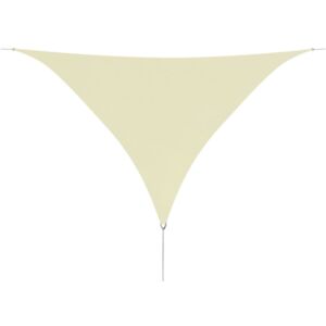 VidaXL Sunshade Sail Oxford Fabric Triangular 3.6x3.6x3.6 m Cream