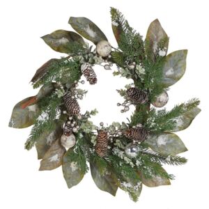 Beliani Christmas Wreath ⌀ 60 cm Green TIEVA