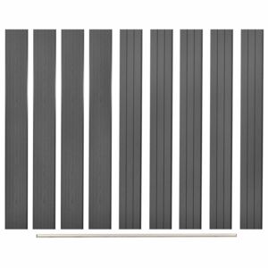 VidaXL Replacement Fence Boards 9 pcs WPC 170 cm Grey