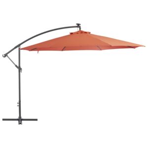 VidaXL Cantilever Umbrella with Aluminium Pole 350 cm Terracotta