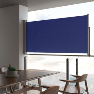 VidaXL Patio Retractable Side Awning 120x300 cm Blue