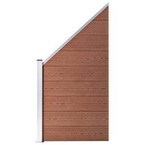 VidaXL Fence Panel WPC 90x(100-180) cm Brown