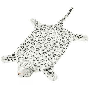 VidaXL Leopard Carpet Plush 139 cm White