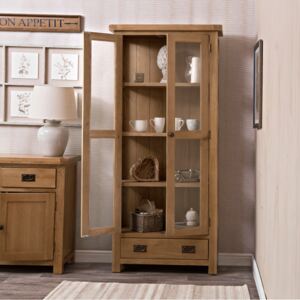 Winchester Oak Display Cabinet