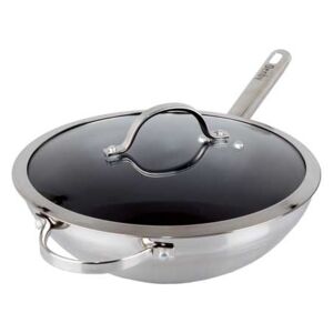 D200 Stainless Steel Wok With Lid