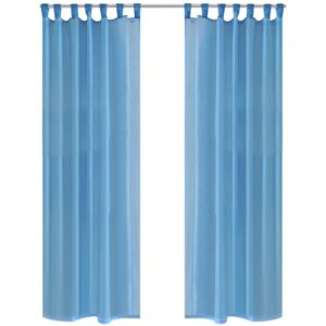 VidaXL Turquoise Sheer Curtain 140 x 175 cm 2 pcs
