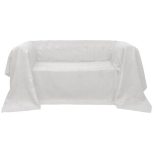 VidaXL Micro-suede Couch Slipcover Cream 140 x 210 cm