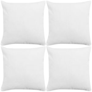 VidaXL Cushion Covers 4 pcs Linen-look White 50x50 cm