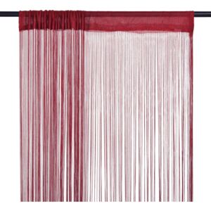 VidaXL String Curtains 2 pcs 100x250 cm Burgundy