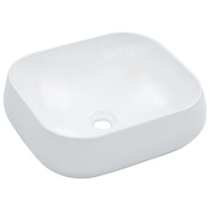 VidaXL Wash Basin 44.5x39.5x14.5 cm Ceramic White