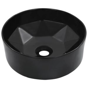 VidaXL Wash Basin 36x14 cm Ceramic Black