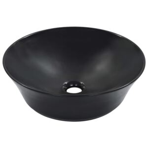 VidaXL Wash Basin 41x12.5 cm Ceramic Black